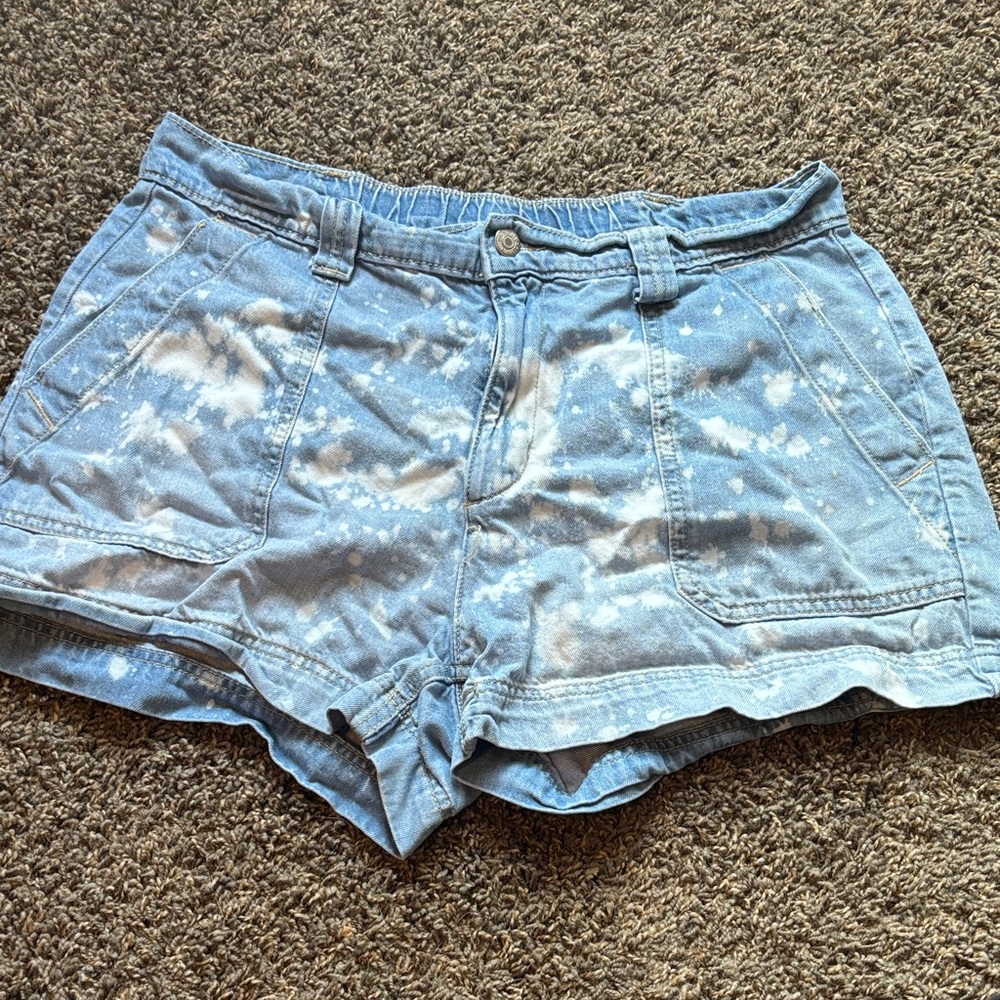 Old Navy Light Blue Bleached Denim Shorts
